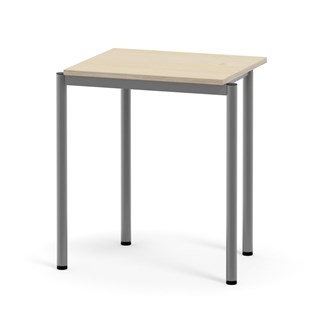 Multiflex bord HPL 50x60 cm stabelbar sølv stel
