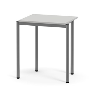 Multiflex bord HPL 50x60 cm stabelbar sølv stel