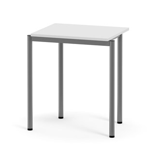 Multiflex bord HPL 50x60 cm stabelbar sølv stel