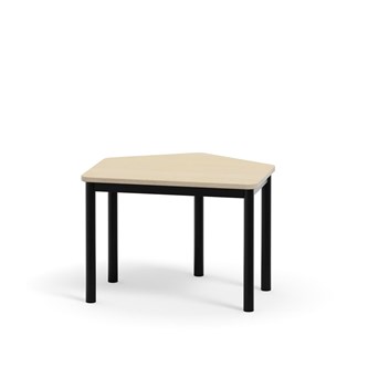 Bord 12:38 FSC HT 5-kantet 70x60 cm sort understel