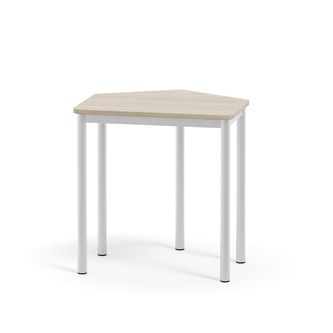 Bord 12:38 FSC HT 5-kantet 70x60 cm hvidt understel
