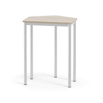 Bord 12:38 FSC HT 5-kantet 70x60 cm hvidt understel