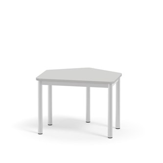 Bord 12:38 FSC DL 5-kantet 70x60 cm hvidt understel