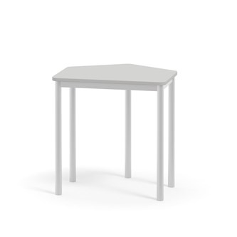 Bord 12:38 FSC DL 5-kantet 70x60 cm hvidt understel