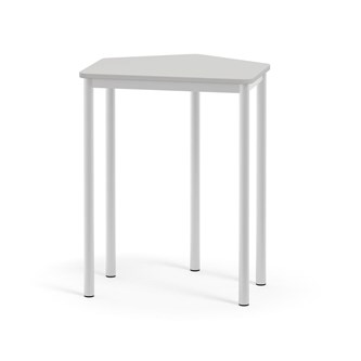 Bord 12:38 FSC DL 5-kantet 70x60 cm hvidt understel