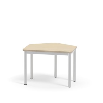 Bord 12:38 FSC DL 5-kantet 70x60 cm hvidt understel