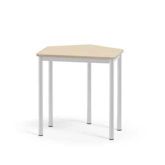 Bord 12:38 FSC DL 5-kantet 70x60 cm hvidt understel