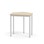 Bord 12:38 FSC DL 5-kantet 70x60 cm hvidt understel