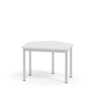Bord 12:38 FSC DL 5-kantet 70x60 cm hvidt understel