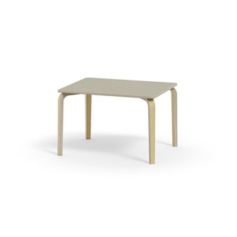 Arcus bord linoleum birk 100x80 cm