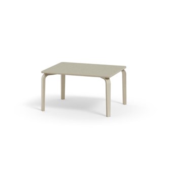 Arcus bord linoleum hvidpig. birk 100x80 cm