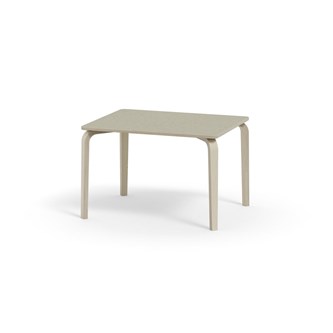 Arcus bord linoleum hvidpig. birk 100x80 cm