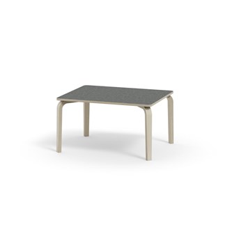 Arcus bord linoleum hvidpig. birk 100x80 cm