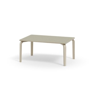 Arcus bord linoleum hvidpig. birk 120x80 cm