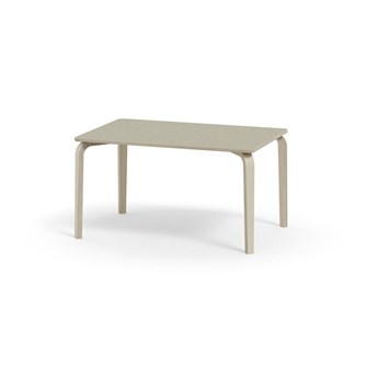 Arcus bord linoleum hvidpig. birk 120x80 cm