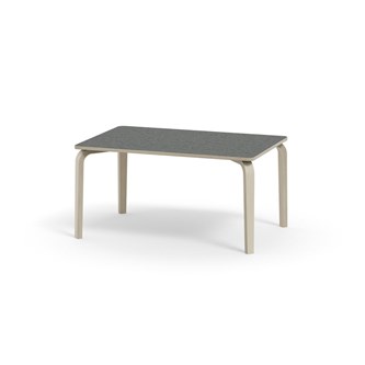 Arcus bord linoleum hvidpig. birk 120x80 cm