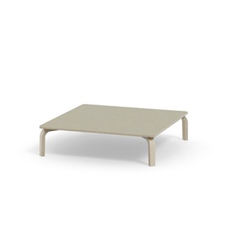 Arcus bord linoleum hvidpig. birk 120x120 cm