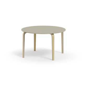 Arcus bord linoleum birk Ø120 cm