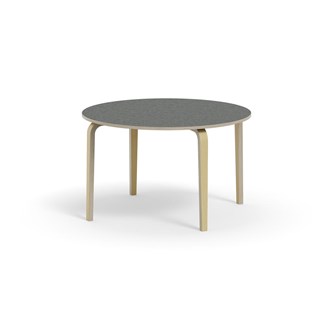 Arcus bord linoleum birk Ø120 cm