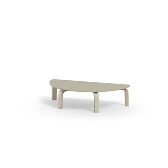 Arcus bord linoleum birk halvrundt 120-60 cm