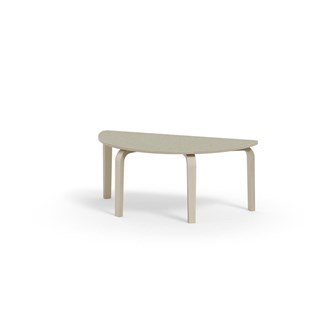 Arcus bord linoleum birk halvrundt 120-60 cm