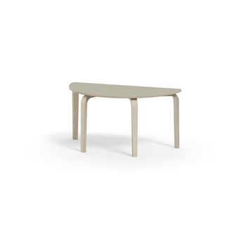 Arcus bord linoleum birk halvrundt 120-60 cm