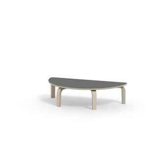 Arcus bord linoleum birk halvrundt 120-60 cm