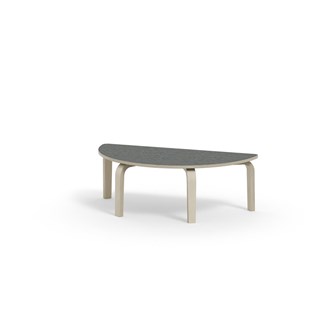 Arcus bord linoleum birk halvrundt 120-60 cm