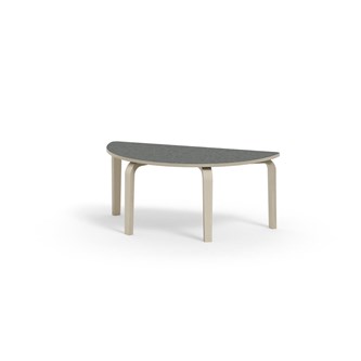 Arcus bord linoleum birk halvrundt 120-60 cm