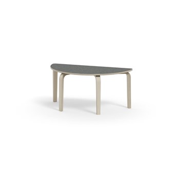 Arcus bord linoleum birk halvrundt 120-60 cm