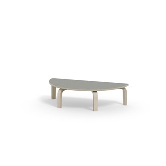 Arcus bord linoleum birk halvrundt 120-60 cm