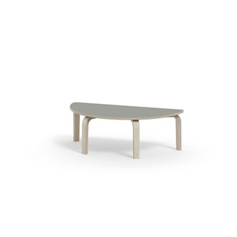 Arcus bord linoleum birk halvrundt 120-60 cm