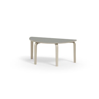 Arcus bord linoleum birk halvrundt 120-60 cm