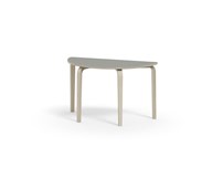 Arcus bord linoleum birk halvrundt 120-60 cm