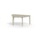 Arcus bord linoleum hvidpig. birk halvrundt 120-80 cm