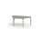 Arcus bord linoleum hvidpig. birk halvrundt 120-80 cm