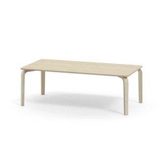 Arcus bord akustiklaminat hvidpig. birk 160x80 cm