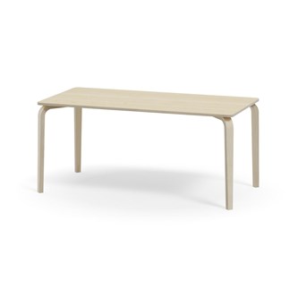 Arcus bord akustiklaminat hvidpig. birk 160x80 cm