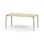 Arcus bord akustiklaminat hvidpig. birk 160x80 cm