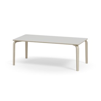 Arcus bord akustiklaminat hvidpig. birk 160x80 cm