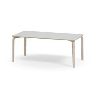 Arcus bord akustiklaminat hvidpig. birk 160x80 cm