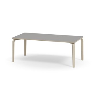 Arcus bord akustiklaminat hvidpig. birk 160x80 cm