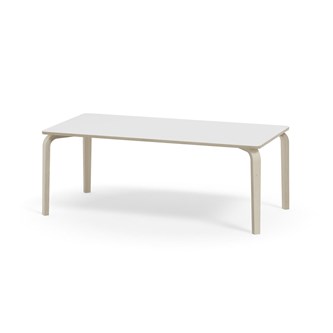 Arcus bord akustiklaminat hvidpig. birk 160x80 cm