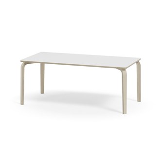 Arcus bord akustiklaminat hvidpig. birk 160x80 cm