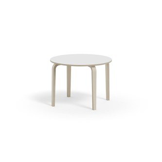 Arcus bord HT hvidpig. birk Ø90 cm