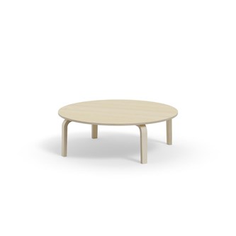 Arcus bord akustiklaminat hvidpig. birk Ø120 cm