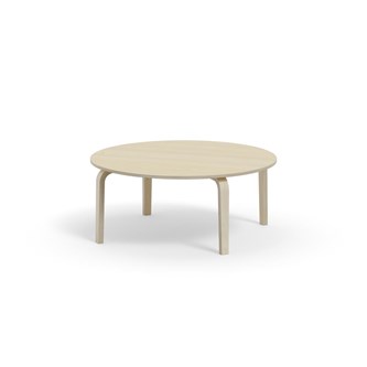 Arcus bord akustiklaminat hvidpig. birk Ø120 cm