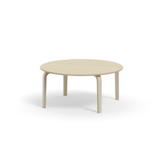 Arcus bord akustiklaminat hvidpig. birk Ø120 cm