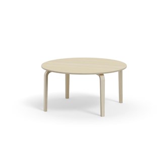 Arcus bord akustiklaminat hvidpig. birk Ø120 cm