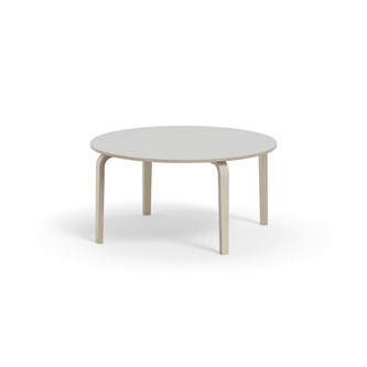 Arcus bord akustiklaminat hvidpig. birk Ø120 cm